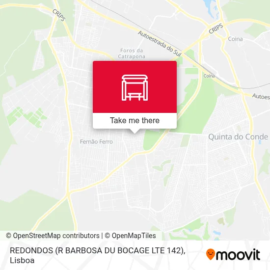 REDONDOS (R BARBOSA DU BOCAGE LTE 142) map