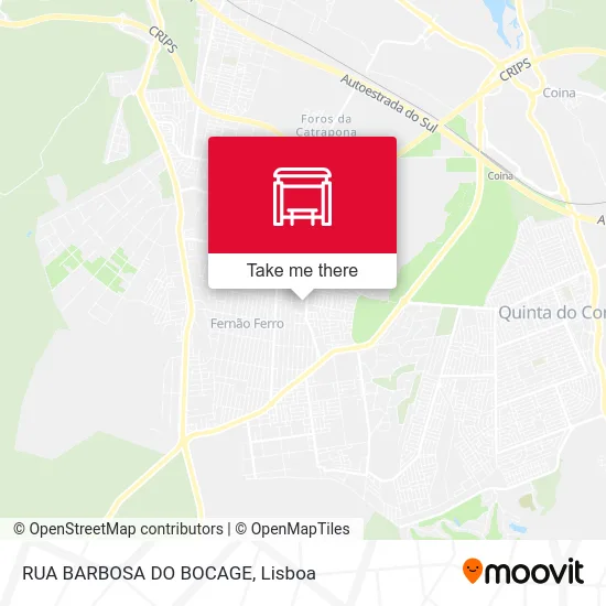 RUA BARBOSA DO BOCAGE map