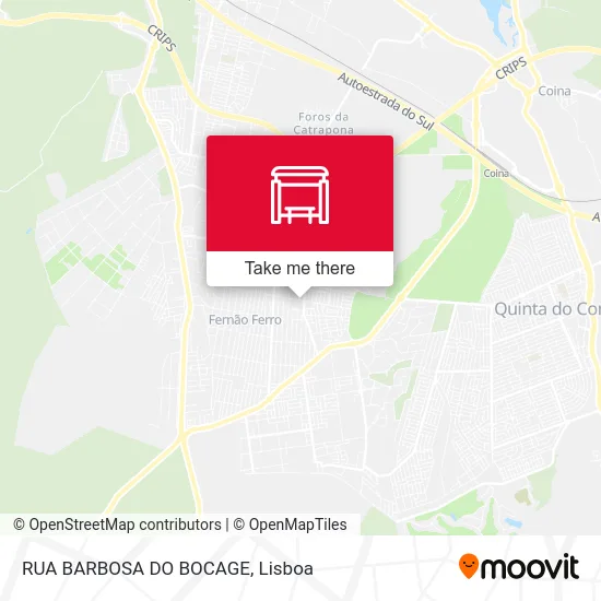 RUA BARBOSA DO BOCAGE map