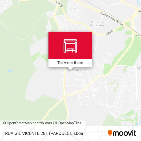 RUA GIL VICENTE 281 (PARQUE) map