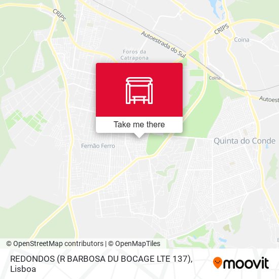 REDONDOS (R BARBOSA DU BOCAGE LTE 137) map
