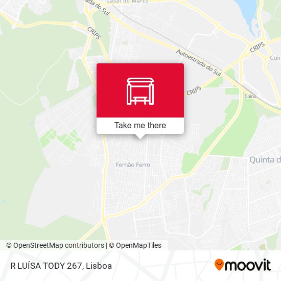 R LUÍSA TODY 267 mapa