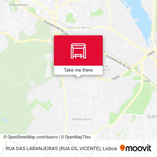 RUA DAS LARANJEIRAS (RUA GIL VICENTE) map
