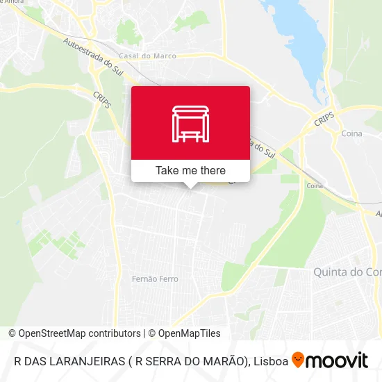 R DAS LARANJEIRAS ( R SERRA DO MARÃO) map