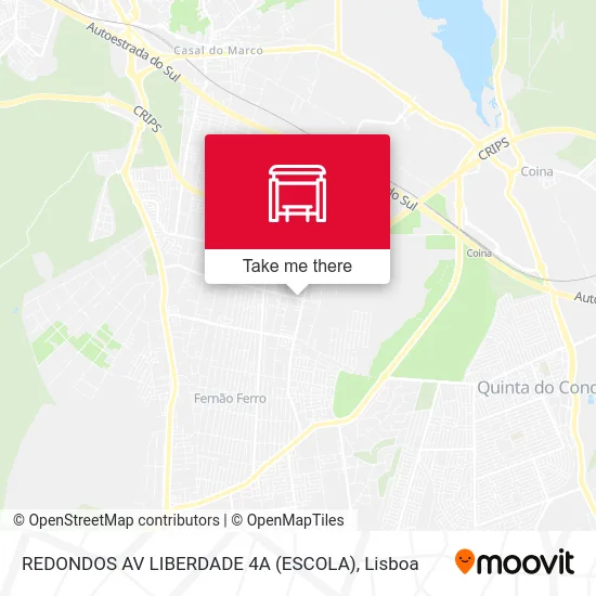 REDONDOS AV LIBERDADE 4A (ESCOLA) map