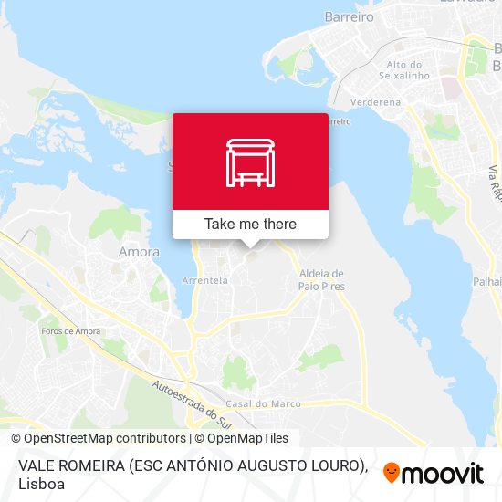 VALE ROMEIRA (ESC ANTÓNIO AUGUSTO LOURO) mapa