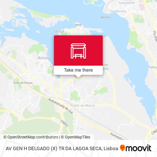 AV GEN H DELGADO (X) TR DA LAGOA SECA map