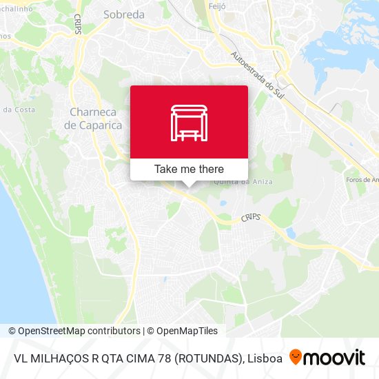 VL MILHAÇOS R QTA CIMA 78 (ROTUNDAS) mapa