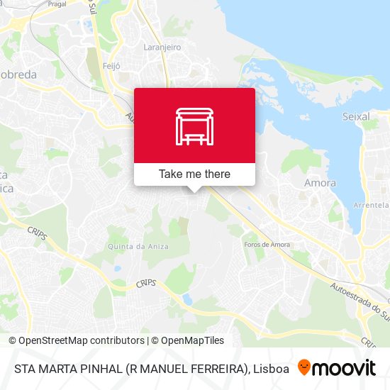 STA MARTA PINHAL (R MANUEL FERREIRA) map