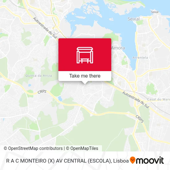R A C MONTEIRO (X) AV CENTRAL (ESCOLA) map