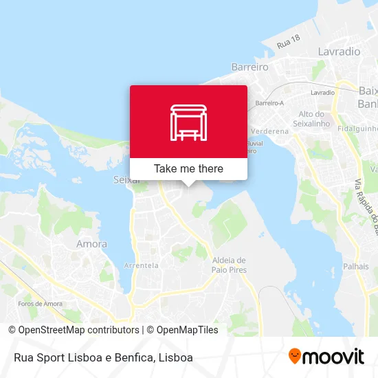 Rua Sport Lisboa e Benfica map