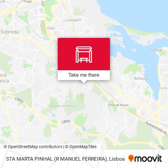 STA MARTA PINHAL (R MANUEL FERREIRA) map