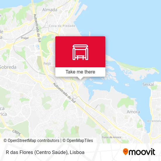 R das Flores (Centro Saúde) mapa