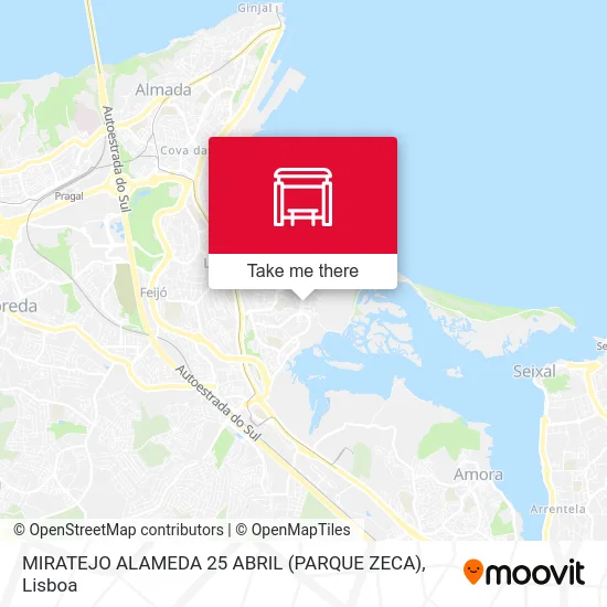 MIRATEJO ALAMEDA 25 ABRIL (PARQUE ZECA) map