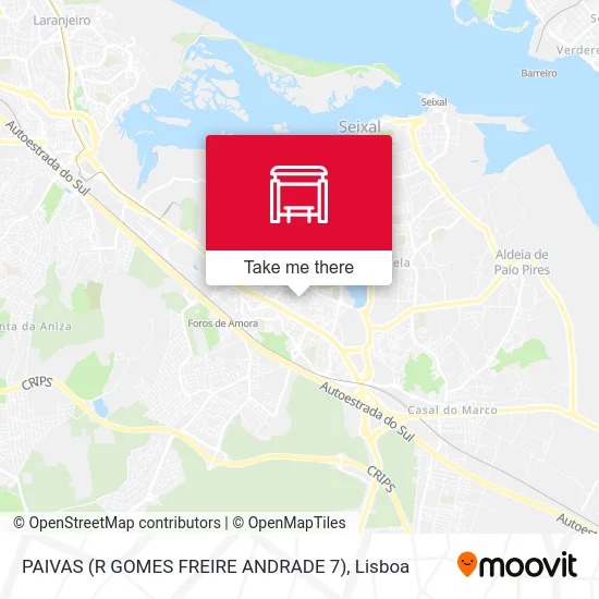 PAIVAS (R GOMES FREIRE ANDRADE 7) map