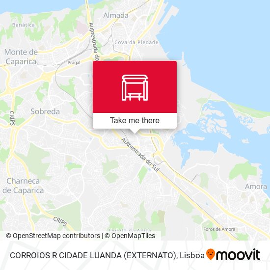 CORROIOS R CIDADE LUANDA (EXTERNATO) map
