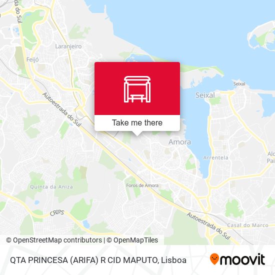 QTA PRINCESA (ARIFA) R CID MAPUTO map