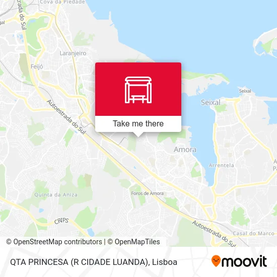 QTA PRINCESA (R CIDADE LUANDA) map