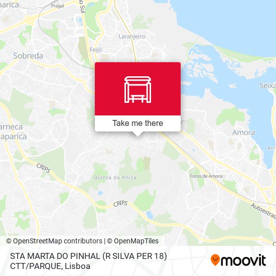 STA MARTA DO PINHAL (R SILVA PER 18) CTT / PARQUE map