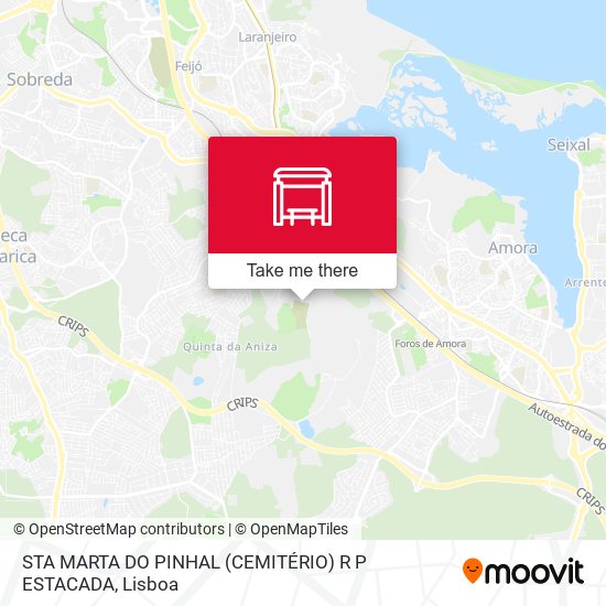 STA MARTA DO PINHAL (CEMITÉRIO) R P ESTACADA mapa