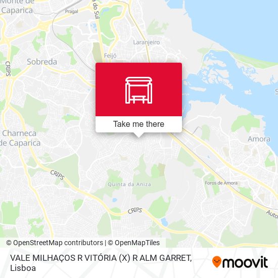 VALE MILHAÇOS R VITÓRIA (X) R ALM GARRET map