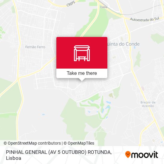 PINHAL GENERAL (AV 5 OUTUBRO) ROTUNDA map