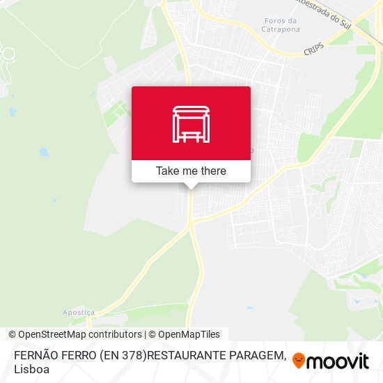 FERNÃO FERRO (EN 378)RESTAURANTE PARAGEM map
