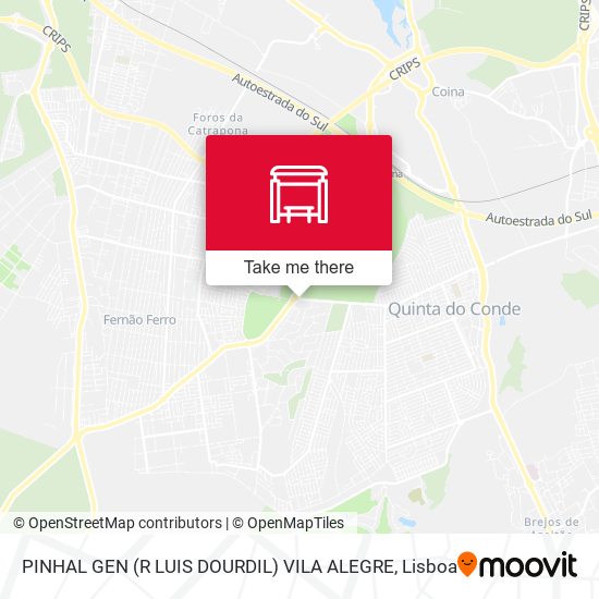 PINHAL GEN (R LUIS DOURDIL) VILA ALEGRE map