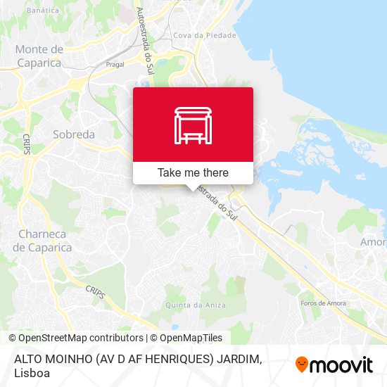 ALTO MOINHO (AV D AF HENRIQUES) JARDIM mapa