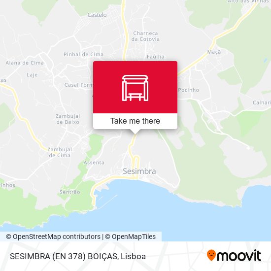 SESIMBRA (EN 378) BOIÇAS map