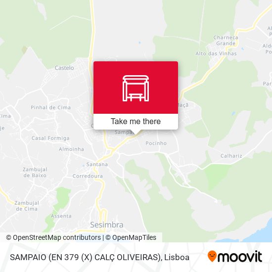 SAMPAIO (EN 379 (X) CALÇ OLIVEIRAS) map