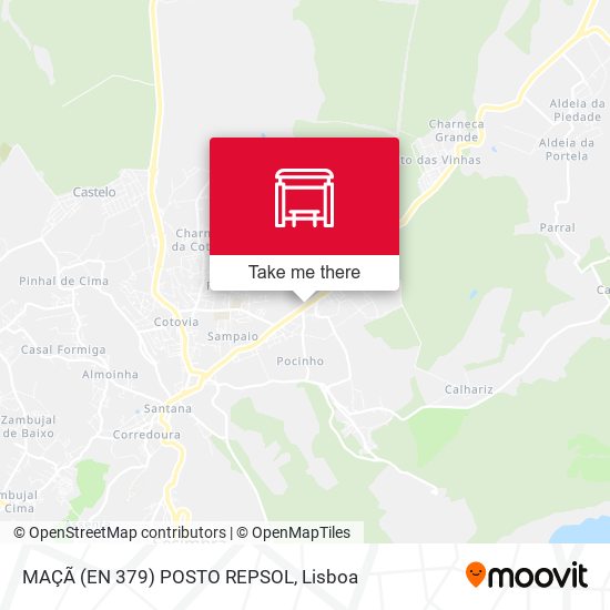 MAÇÃ (EN 379) POSTO REPSOL mapa