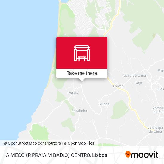 A MECO (R PRAIA M BAIXO) CENTRO mapa