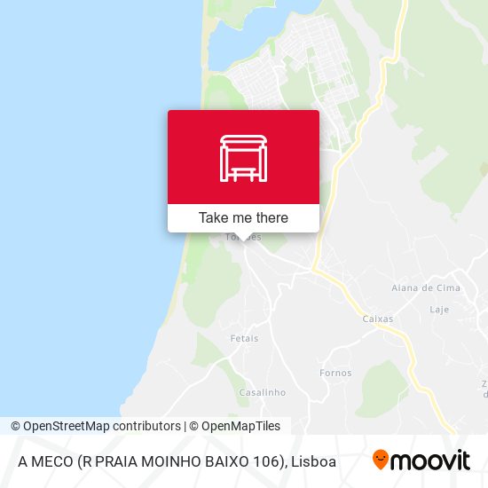 A MECO (R PRAIA MOINHO BAIXO 106) map
