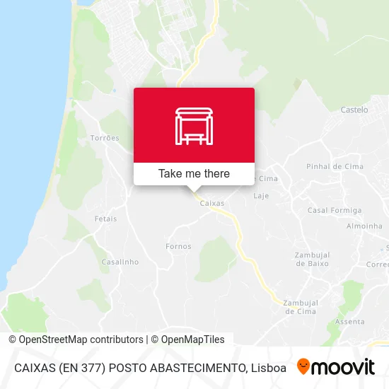 CAIXAS (EN 377) POSTO ABASTECIMENTO map