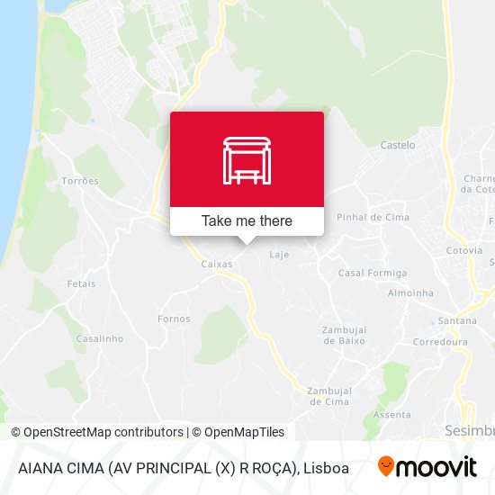 AIANA CIMA (AV PRINCIPAL (X) R ROÇA) mapa