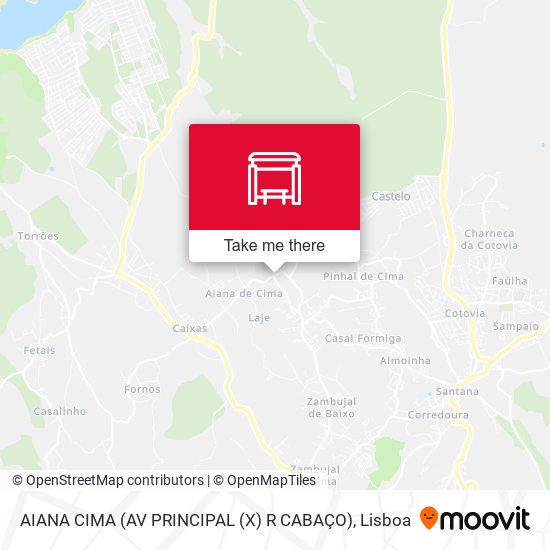 AIANA CIMA (AV PRINCIPAL (X) R CABAÇO) map