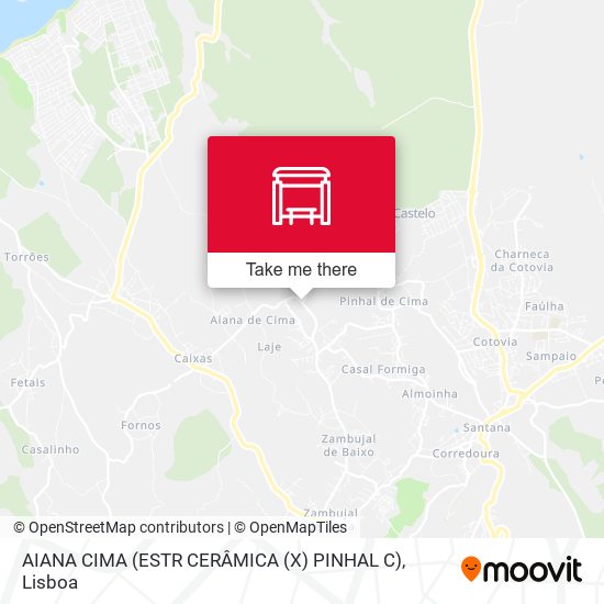 AIANA CIMA (ESTR CERÂMICA (X) PINHAL C) map