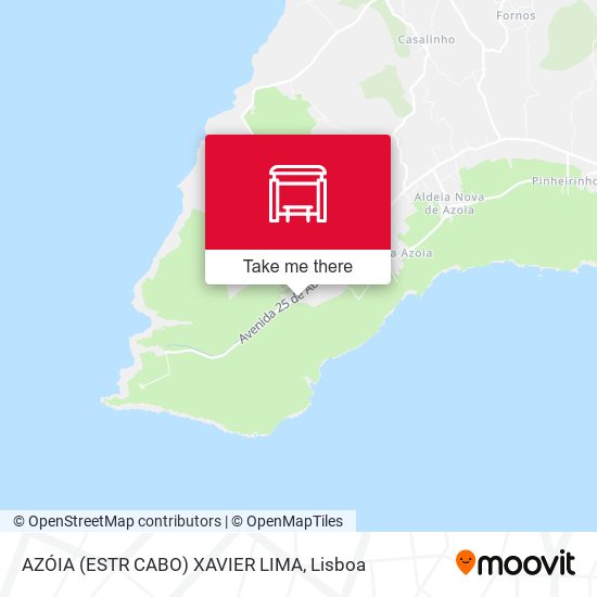 AZÓIA (ESTR CABO) XAVIER LIMA mapa