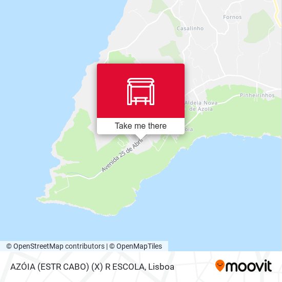 AZÓIA (ESTR CABO) (X) R ESCOLA mapa