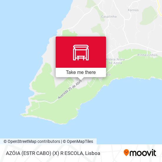 AZÓIA (ESTR CABO) (X) R ESCOLA mapa