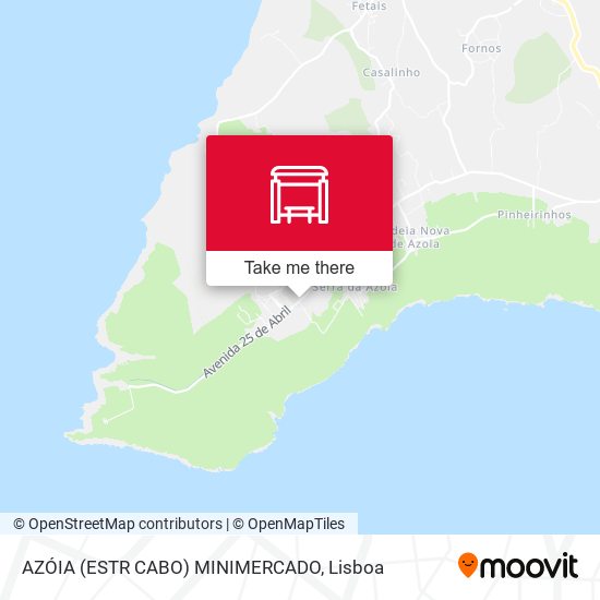 AZÓIA (ESTR CABO) MINIMERCADO map