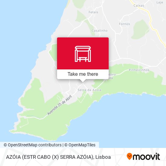 AZÓIA (ESTR CABO (X) SERRA AZÓIA) map