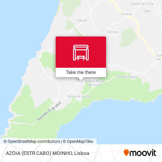 AZÓIA (ESTR CABO) MOINHO mapa