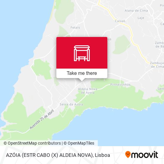 AZÓIA (ESTR CABO (X) ALDEIA NOVA) map