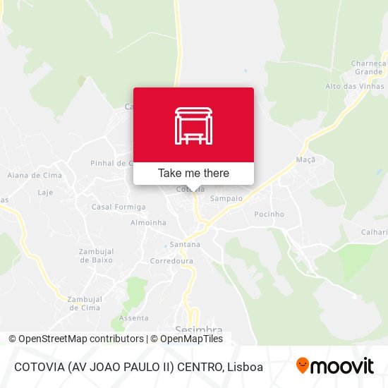 COTOVIA (AV JOAO PAULO II) CENTRO mapa