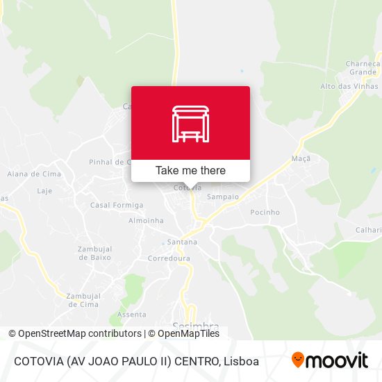 COTOVIA (AV JOAO PAULO II) CENTRO map