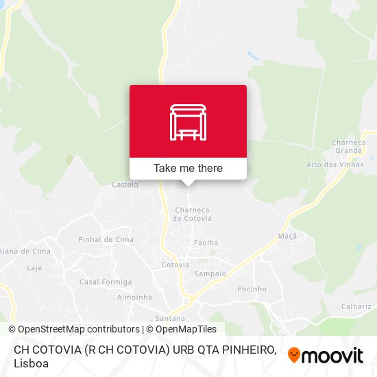 CH COTOVIA (R CH COTOVIA) URB QTA PINHEIRO mapa