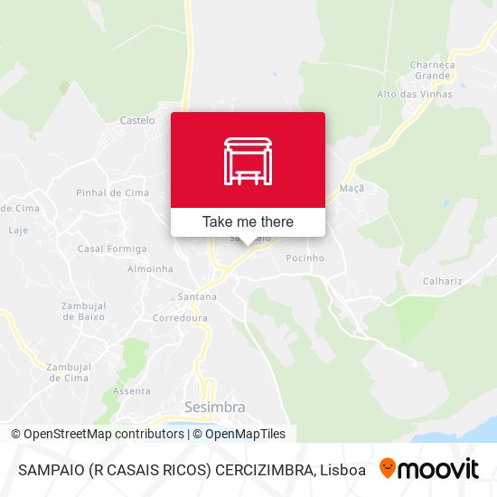 SAMPAIO (R CASAIS RICOS) CERCIZIMBRA mapa