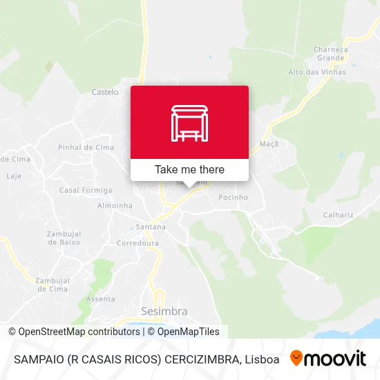 SAMPAIO (R CASAIS RICOS) CERCIZIMBRA map